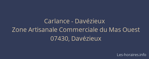 Carlance - Davézieux