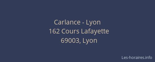 Carlance - Lyon