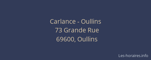 Carlance - Oullins
