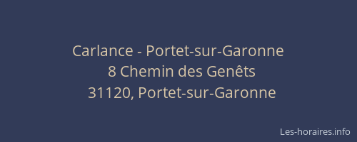 Carlance - Portet-sur-Garonne