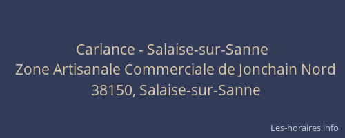 Carlance - Salaise-sur-Sanne