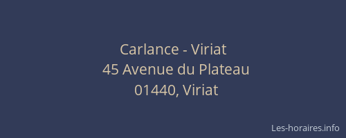 Carlance - Viriat