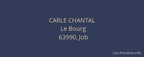 CARLE CHANTAL