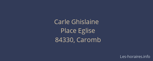 Carle Ghislaine