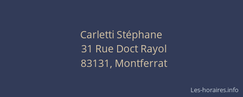 Carletti Stéphane