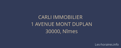CARLI IMMOBILIER