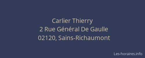 Carlier Thierry