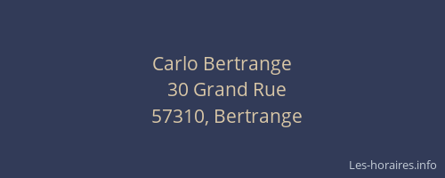Carlo Bertrange