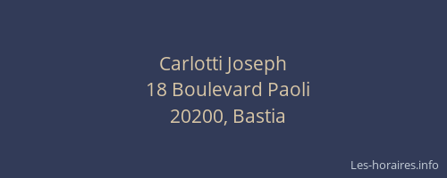 Carlotti Joseph