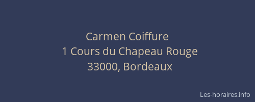 Carmen Coiffure