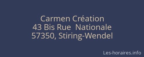 Carmen Création