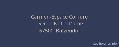 Carmen-Espace Coiffure
