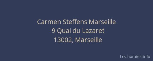 Carmen Steffens Marseille