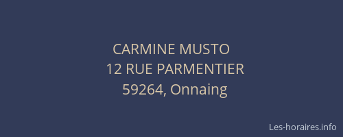 CARMINE MUSTO
