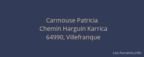 Carmouse Patricia