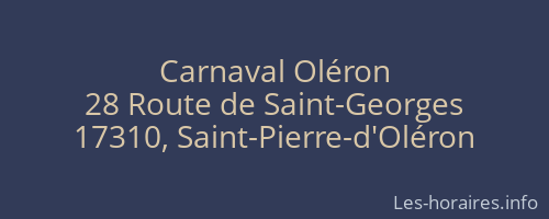 Carnaval Oléron