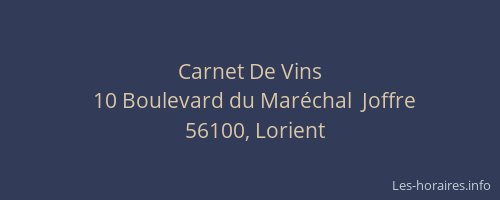 Carnet De Vins