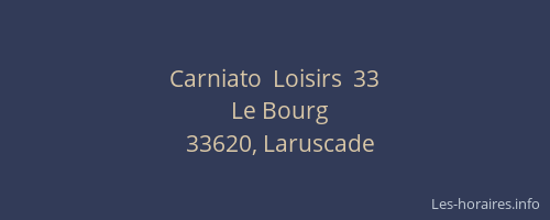 Carniato  Loisirs  33