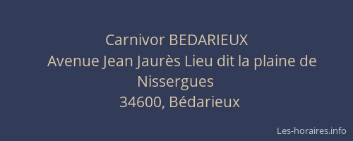 Carnivor BEDARIEUX