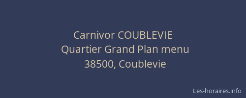 Carnivor COUBLEVIE