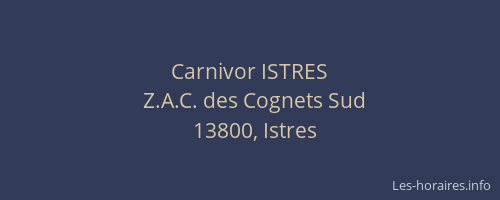 Carnivor ISTRES