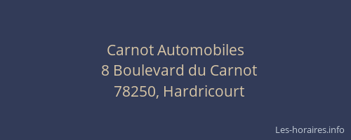 Carnot Automobiles