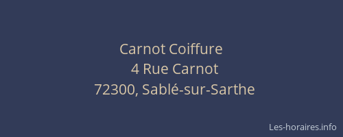 Carnot Coiffure