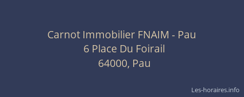 Carnot Immobilier FNAIM - Pau