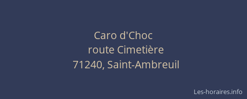 Caro d'Choc