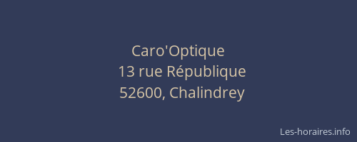Caro'Optique