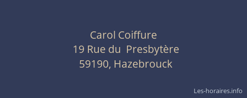Carol Coiffure