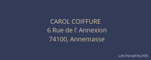 CAROL COIFFURE