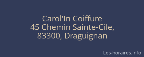 Carol'In Coiffure
