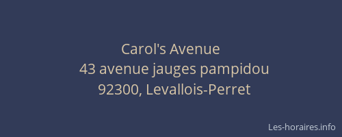 Carol's Avenue