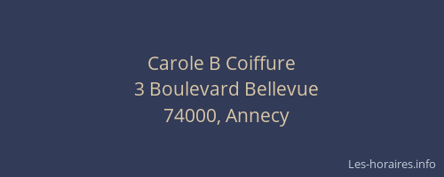 Carole B Coiffure