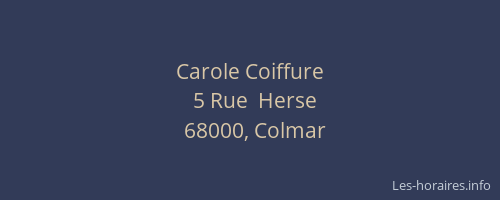 Carole Coiffure
