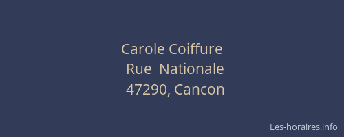 Carole Coiffure
