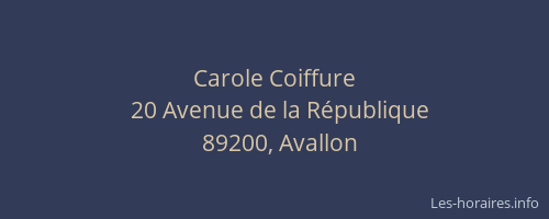Carole Coiffure