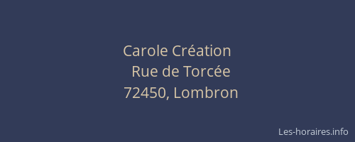 Carole Cr&eacute;ation
