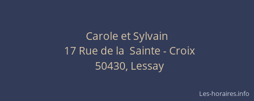 Carole et Sylvain