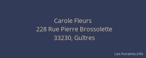 Carole Fleurs