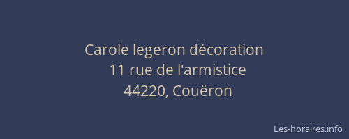 Carole legeron décoration