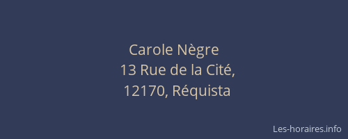 Carole Nègre