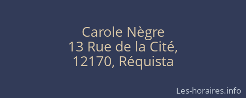 Carole Nègre