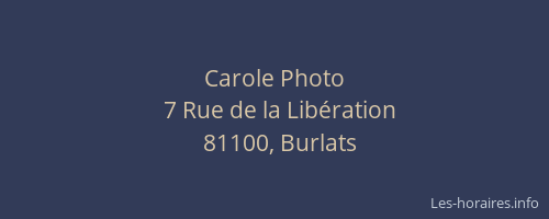 Carole Photo