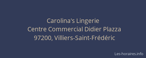Carolina's Lingerie
