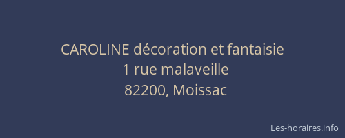 CAROLINE d&eacute;coration et fantaisie