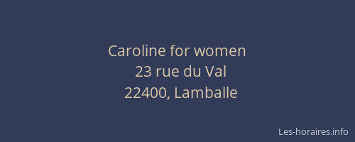 Caroline for women