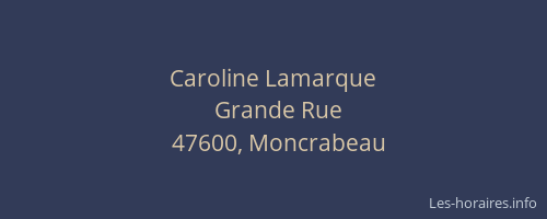 Caroline Lamarque