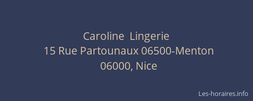 Caroline  Lingerie